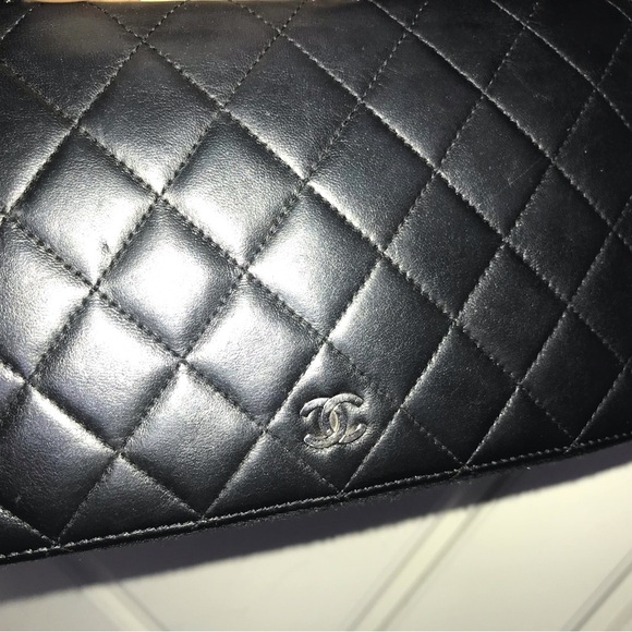 Authentic Chanel Wallet with Added Chain - Comes with Box and Card - Picture 14 of 16